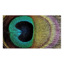 Blue-Green Purple Peacock Business Card