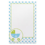 Blue & Green Stroller Choice 2 Stationery Paper