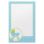 Blue & Green Stroller Stationery