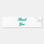 Blue Green Thank You Design The MUSEUM Zazzle Gift Bumper Stickers