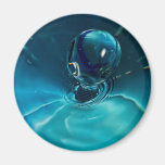 Blue Green Water Droplet magnets