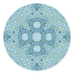 Blue Green Watercolor Mandala stickers