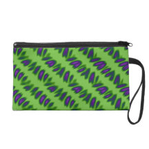 Blue & Green Wristlet Purse