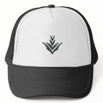 Blue Grey Chevron hat hats
