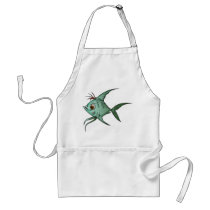 Blue Guppy Fish Aprons