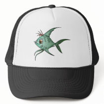 Blue Guppy Fish Mesh Hat