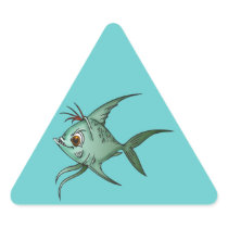 Blue Guppy Fish Sticker
