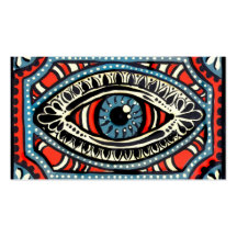 Blue Gypsies Eye Business Card Template