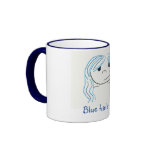 Blue hair chick mugs