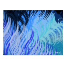 Blue Hair Postcard
