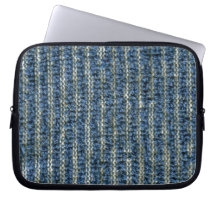 Blue Hand Towel Texture Laptop Sleeve