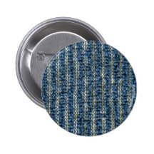 Blue Hand Towel Texture Pinback Button