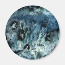 Blue Hands Fridge Magnets