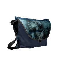 Blue Hands Courier Bag