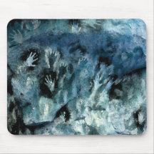 Blue Hands Mouse Pad