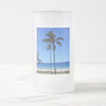 Blue Hawaiian Skies and Palm Tree Coffee Mug
