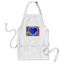 Blue Heart Apron