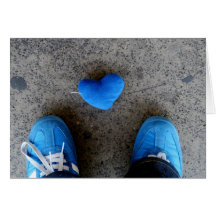 Blue Heart Love Cards