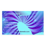 Blue Heart Star Pattern Business Card