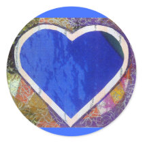 Blue Heart Sticker