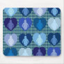 Blue Hearted Penguins Mousepad