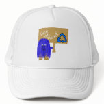 Blue help the planet recycle hat