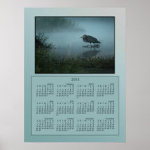 Blue Heron Poster 2013 Calendar