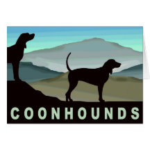 Blue Hills Coonhounds Greeting Card