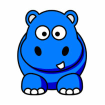 Blue Hippo  Photo Sculpture