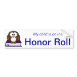 Blue Honour Roll Bumper Sticker
