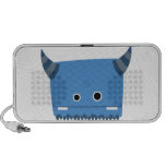 Blue Horned Monster Doodle Notebook Speaker