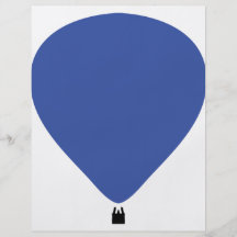 blue hot-air balloon icon personalized flyer