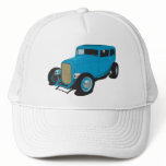 Blue Hot Rod Hats