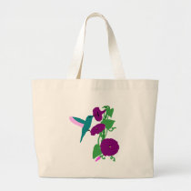 Blue Hummingbird & Morning Glory Vine bags