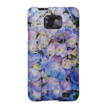 Blue Hydrangea Botanical Art Galaxy Case Galaxy SII Cover