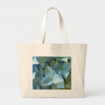 Blue Hydrangea Flower II Tote Market Hand Bag