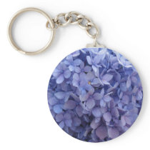 Blue Hydrangea Keychain
