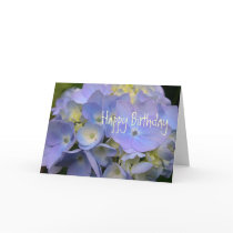 Blue Hydrangea Scripture Birthday Card