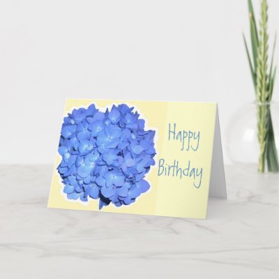 Blue Birthday Card