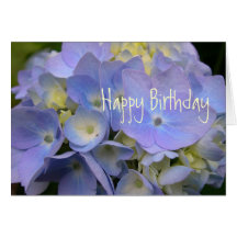 Blue Hydrangea Scripture Birthday Card