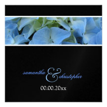 Blue Hydrangea /wedding Invitations