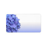 Blue Hydrangea Wedding Labels