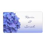 Blue Hydrangea Wedding Labels