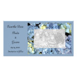 Blue Hydrangea Wedding Save the Date Photo Card