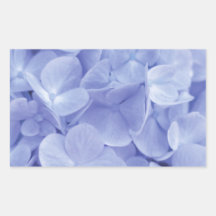 Blue Hydrangeas Rectangle Stickers