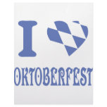 blue I love oktoberfest icon Letterhead