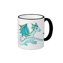 Blue Ice Dragon Mug