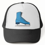 Blue Ice Skate Mesh Hat