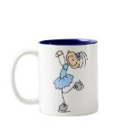 Blue Ice Skating Girl Mug