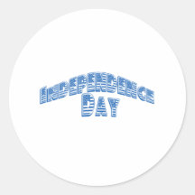 Blue Independence Day Stickers